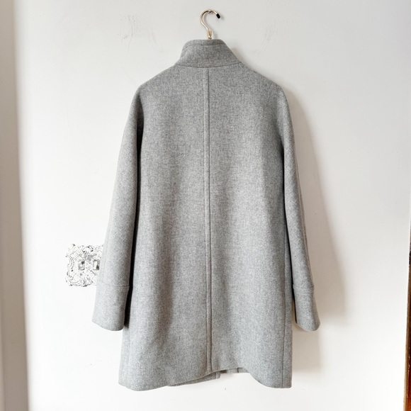 J Crew Cocoon City Coat Wool Stadium Cloth by Nello Gori Dove Gray 14T - Picture 9 of 12